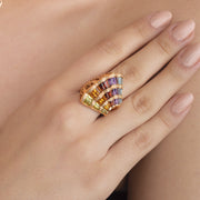Rainbow Cocktail Ring