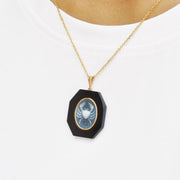 Zodiac Cancer Onyx Pendant