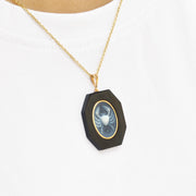 Zodiac Cancer Onyx Pendant