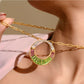 Cleopatra Peridot Pink Tourmaline Set