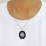 Cancer Zodiac Sign pendant, In Gold with A Detailed Crab Symbol.