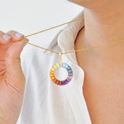 Circle Prong Pendant