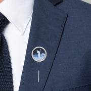 Cameo Golfer Lapel Pin