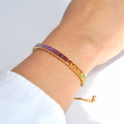 gold tennis bracelet