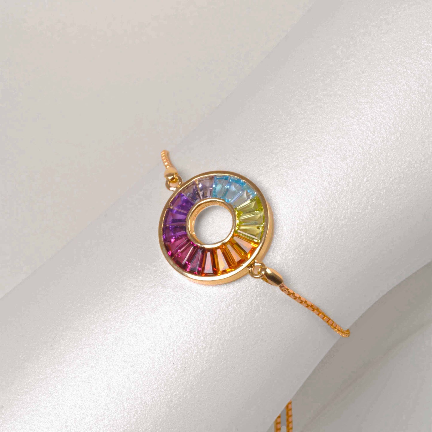 multicolor gemstone bracelet