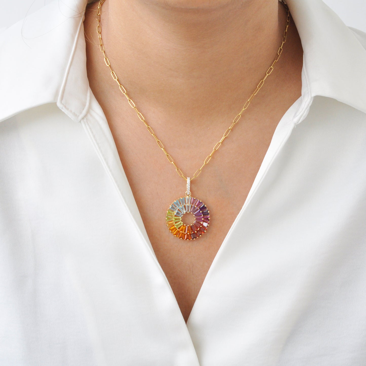 Rainbow Orbit Pendant