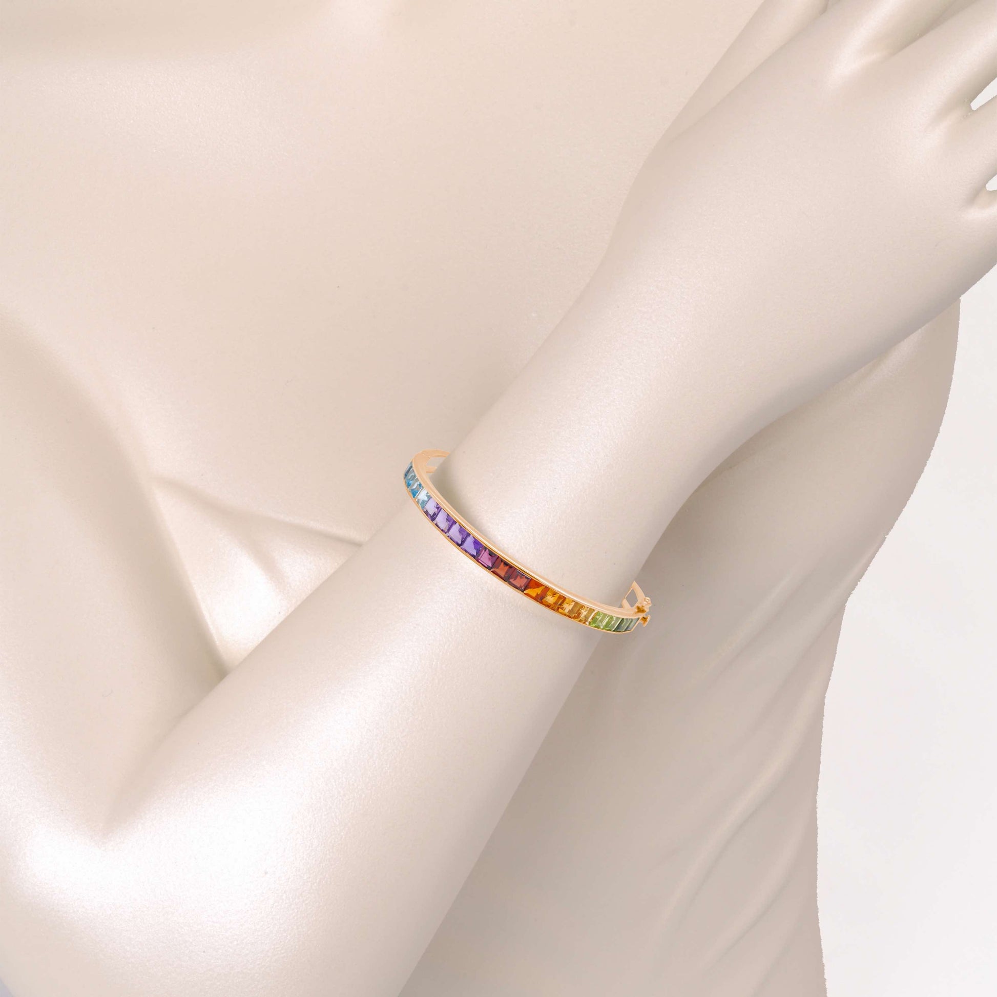 rainbow stone bracelet