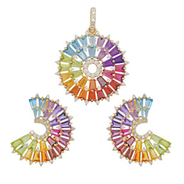 Rainbow Orbit Diamond Set