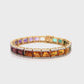 "pride Rainbow Baguette Tennis Line Bracelet "