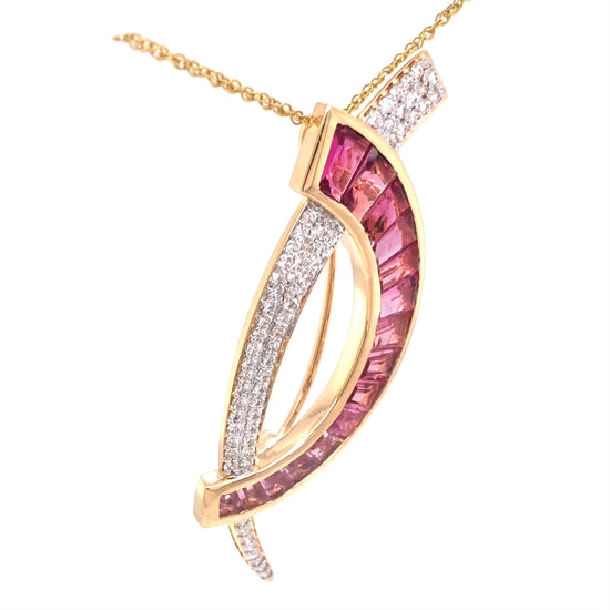 Pink Tourmaline Diamond Jewelry