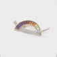 Signature D Diamond Pendant Brooch