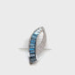 Sickle Blue Topaz Pendant