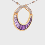 diamond amethyst necklace