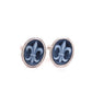 Hand-Carved Royal Fleur-de-Lis Symbol Cameo Cufflinks