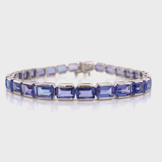 Octagon Gemstone Bracelet