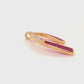 18k Gold Ruby Horseshoe Diamond Pendant Necklace