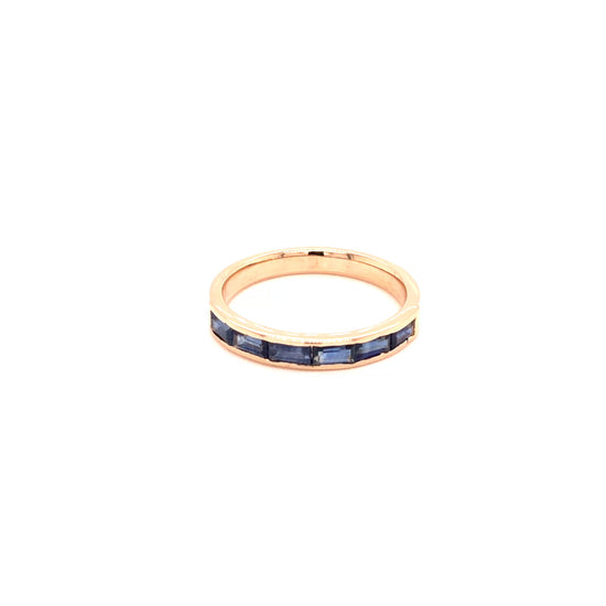 Half Band Sapphire Ring