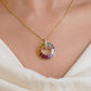 Circle Rainbow Diamond Pendant