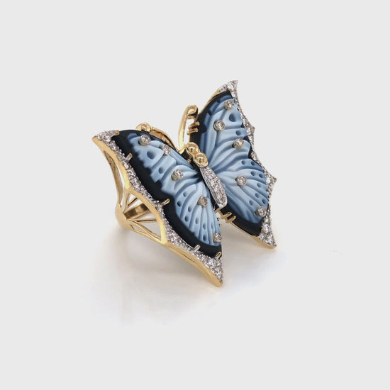 vintage butterfly ring