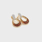 Citrine Doorknocker Earrings