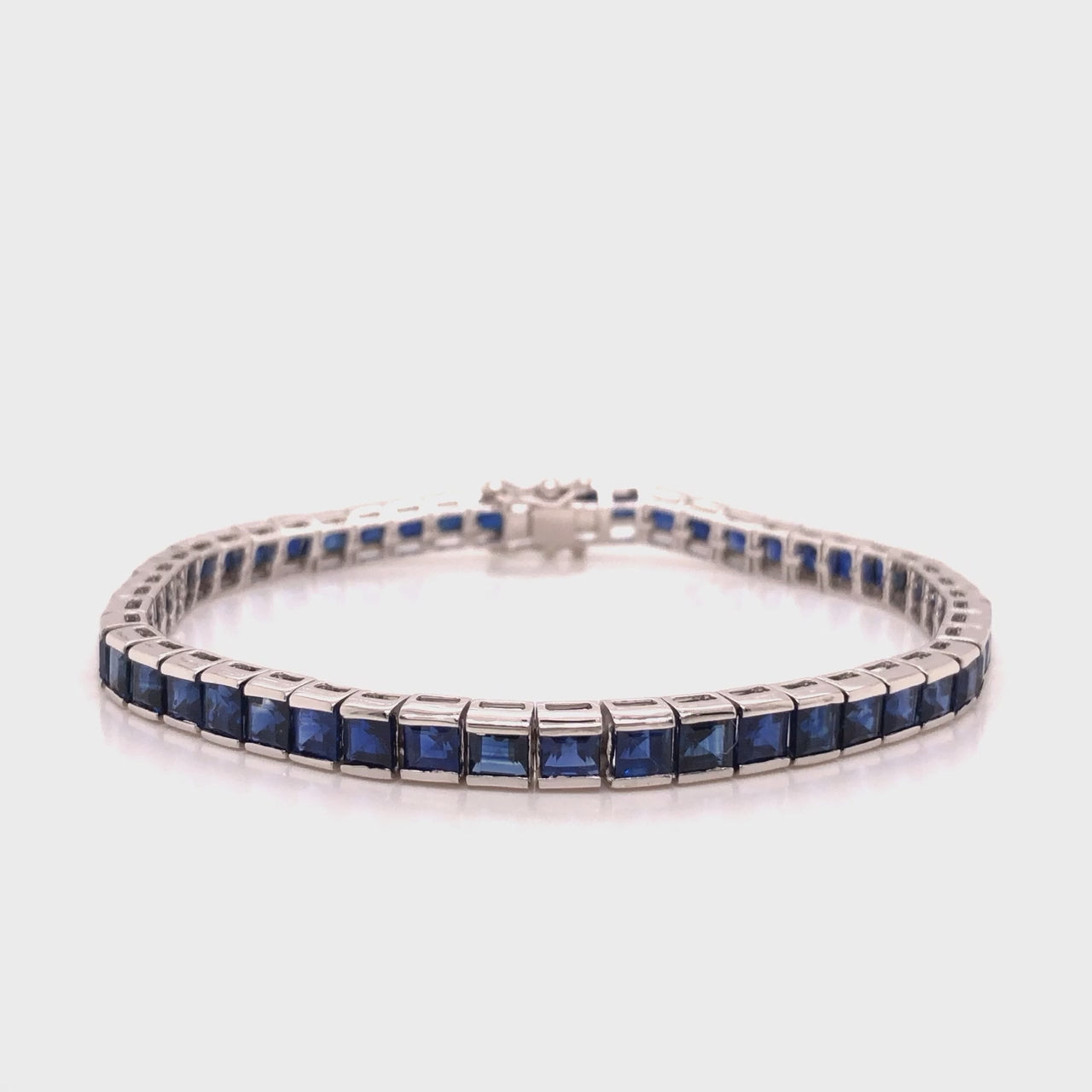 Blue Sapphire Tennis Bracelet