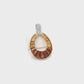 Citrine Doorknocker Pendant