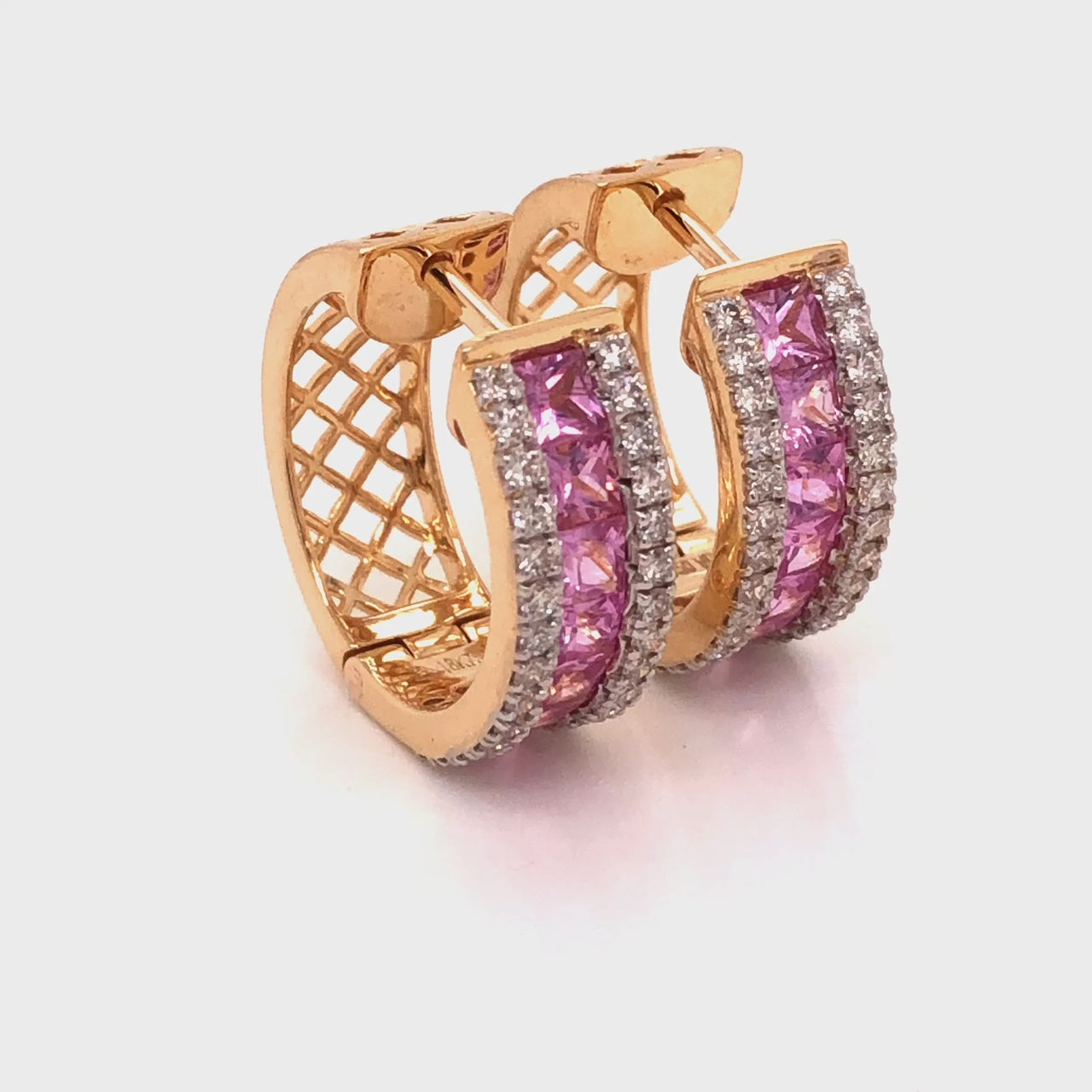 Pink sapphire diamond jewelry
