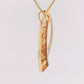 citrine pendant brooch