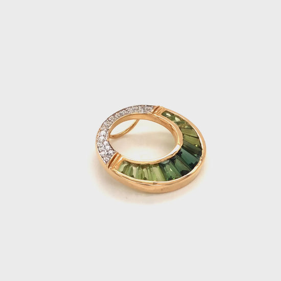 Green gemstone pendant