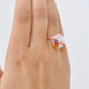 Pink MOP & Multicolor Ring