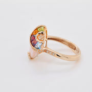 Pink MOP & Multicolor Ring
