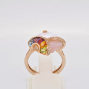 Pink MOP & Multicolor Ring