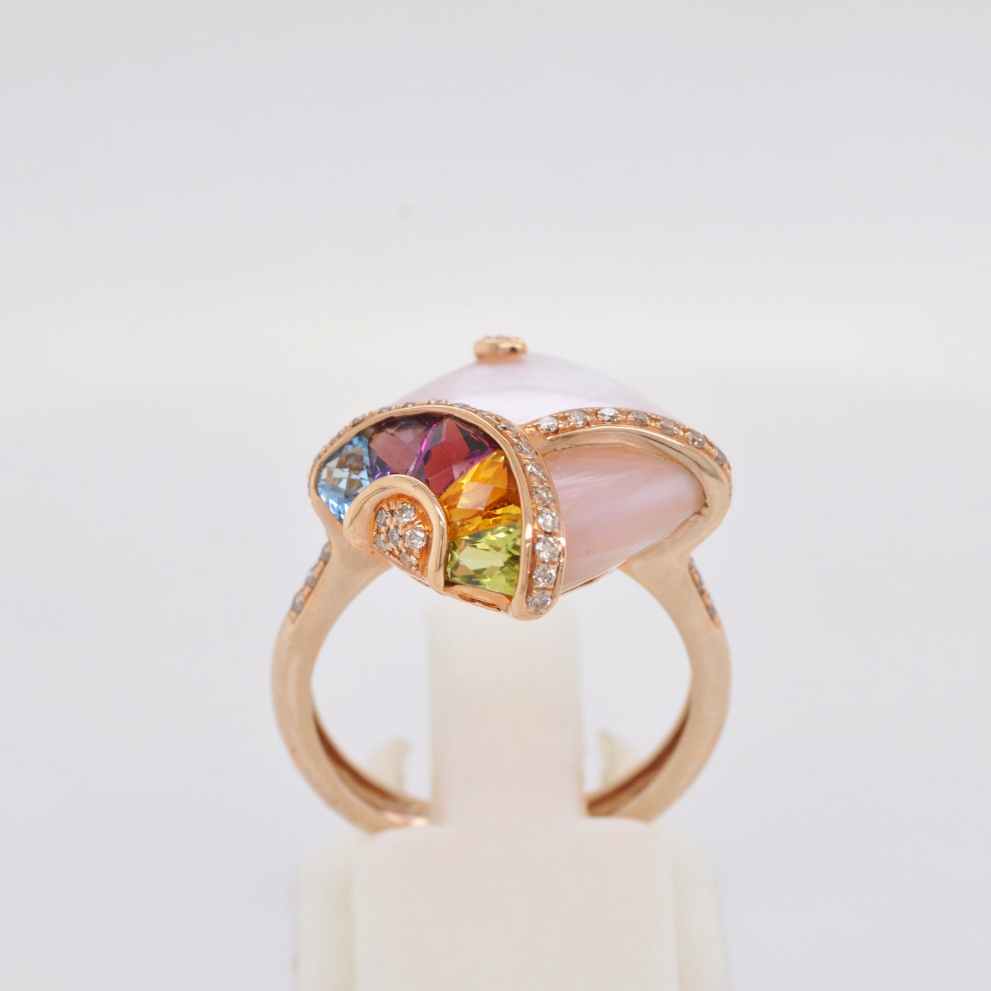 Pink MOP & Multicolor Ring
