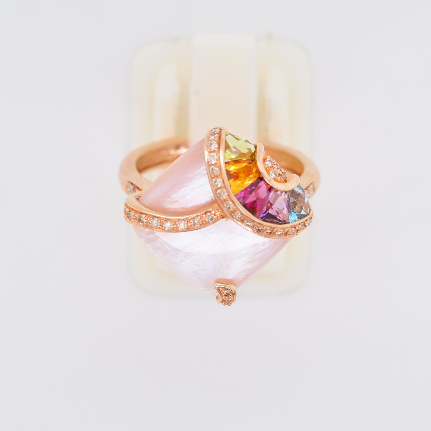 Pink MOP & Multicolor Ring