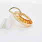 Circle Citrine Diamond Pendant