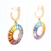 Circle Prong Earrings