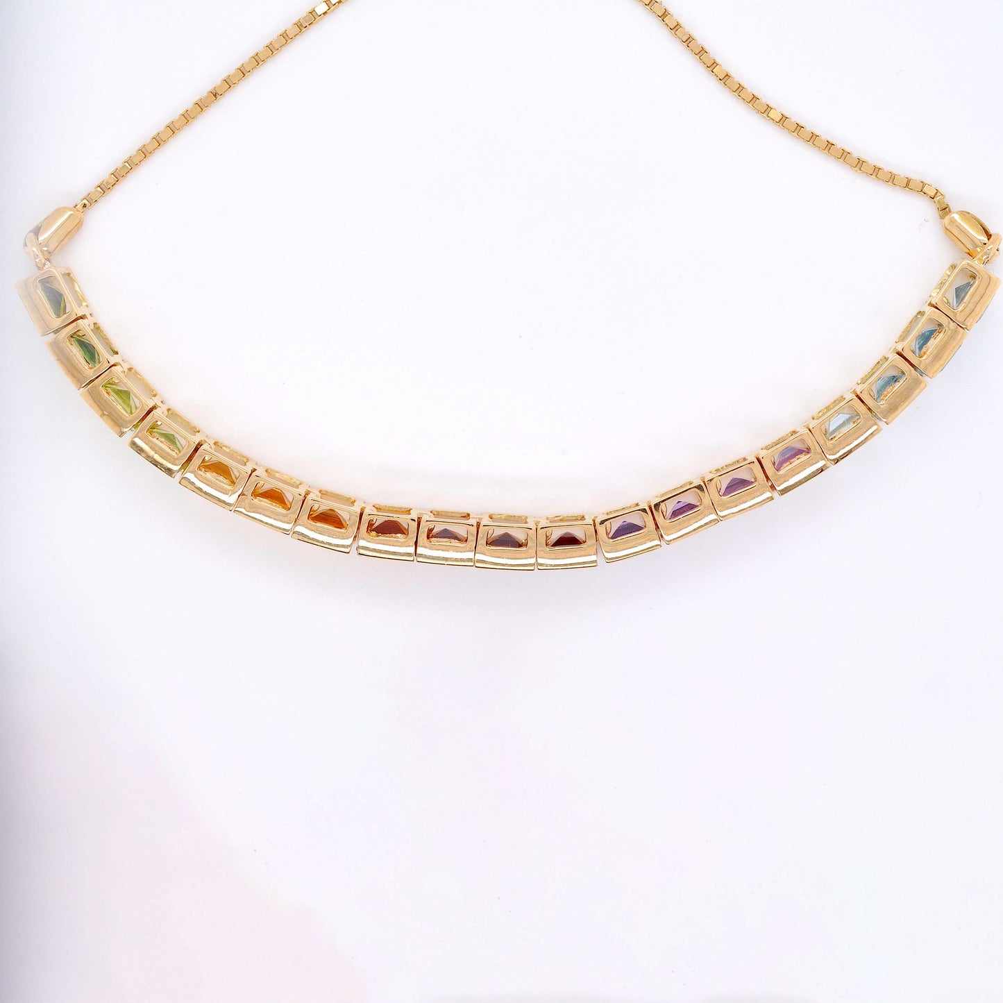 Rainbow Tennis Bolo Bracelet