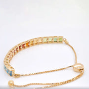 Rainbow Tennis Bolo Bracelet
