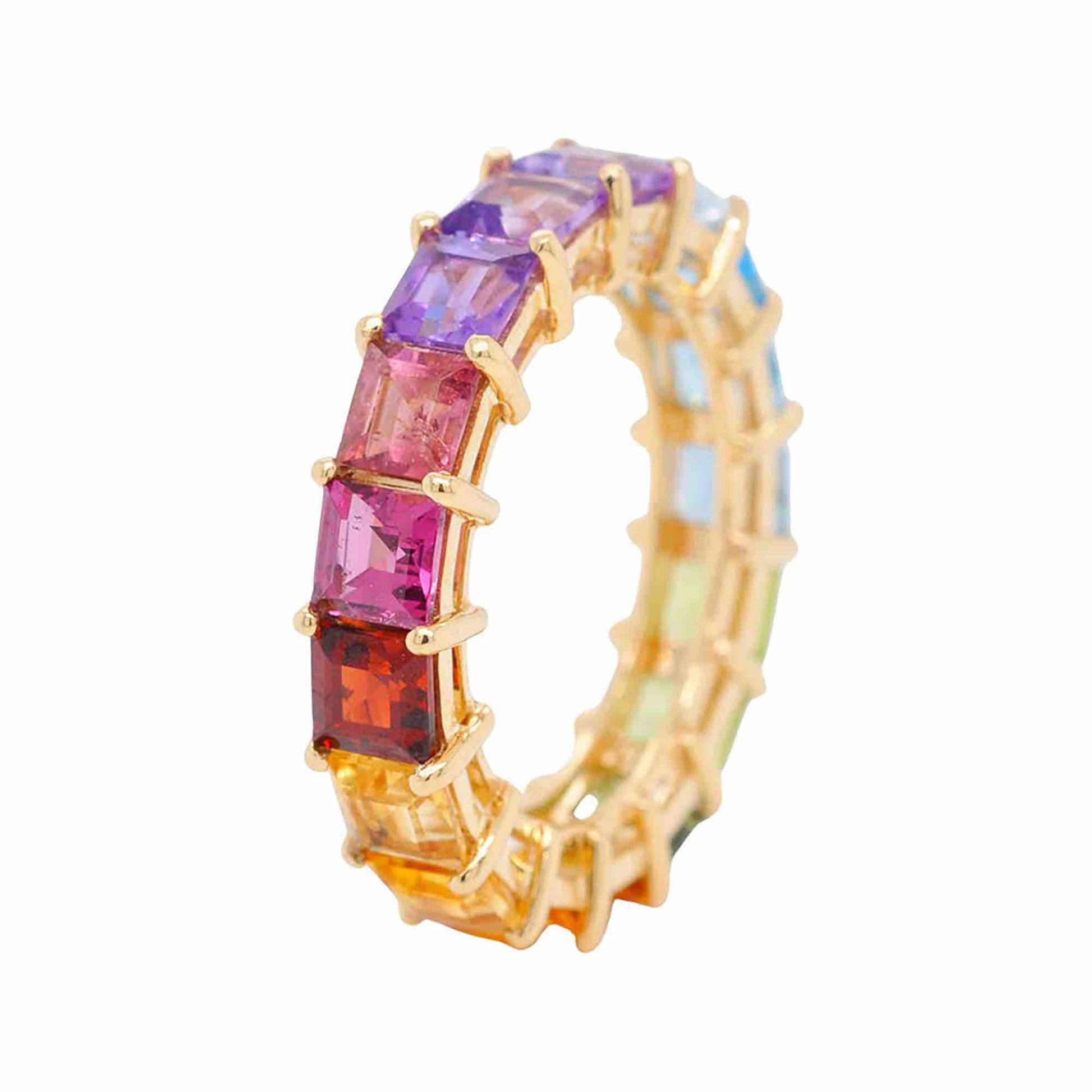 Colorful Eternity Ring