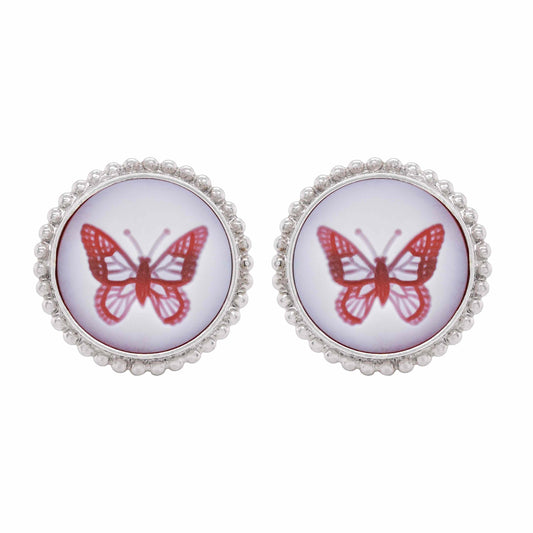 butterfly stud earrings