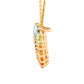 18K Gold Prong-set Rainbow Gemstones Circle Pendant Necklace - Vaibhav Dhadda Jewelry