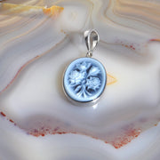 Cameo Mughal Flower Bouquet Pendant