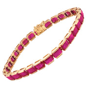 Tennis Bracelet - Ruby Octagon Edition