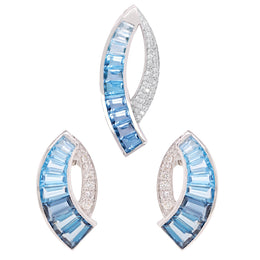 Sword Blue Topaz Set