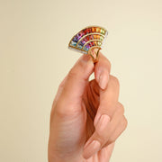 Rainbow Contemporary Cocktail Ring