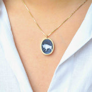 14k gold zodiac necklace