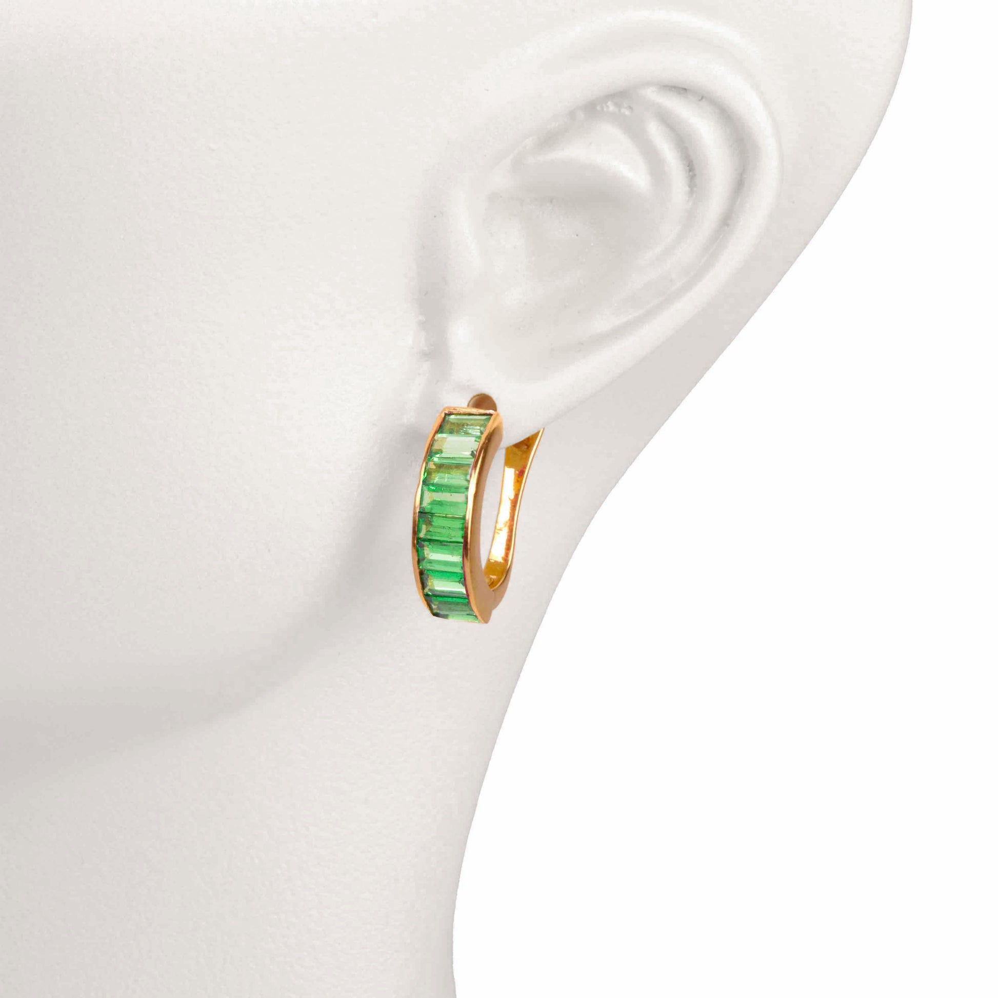 Tsavorite Bar Earrings