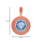 14K Gold Red Enamel Versace Medusa pendant Necklace - Vaibhav Dhadda Jewelry