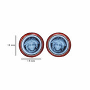 Hand-Carved Versace Medusa Cameo Cufflinks - Vaibhav Dhadda Jewelry