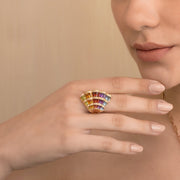 Rainbow Cocktail Ring